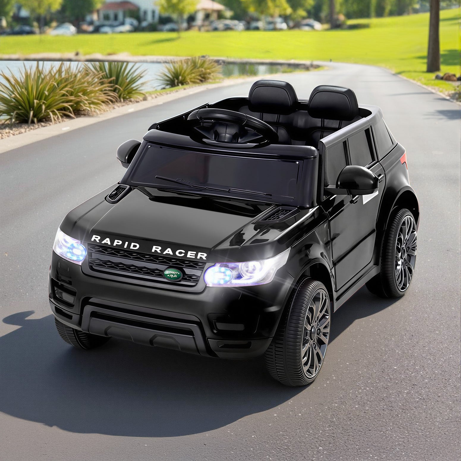 Rigo Ride On Car Kids Electric Ride On Cars SUV Remote 12V Black