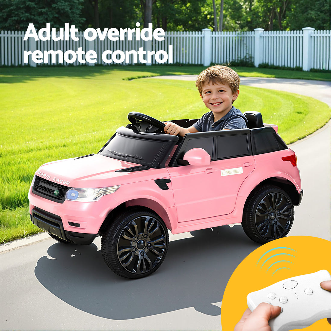 Rigo Ride On Car Kids Electric Ride On Cars SUV Remote 12V Pink