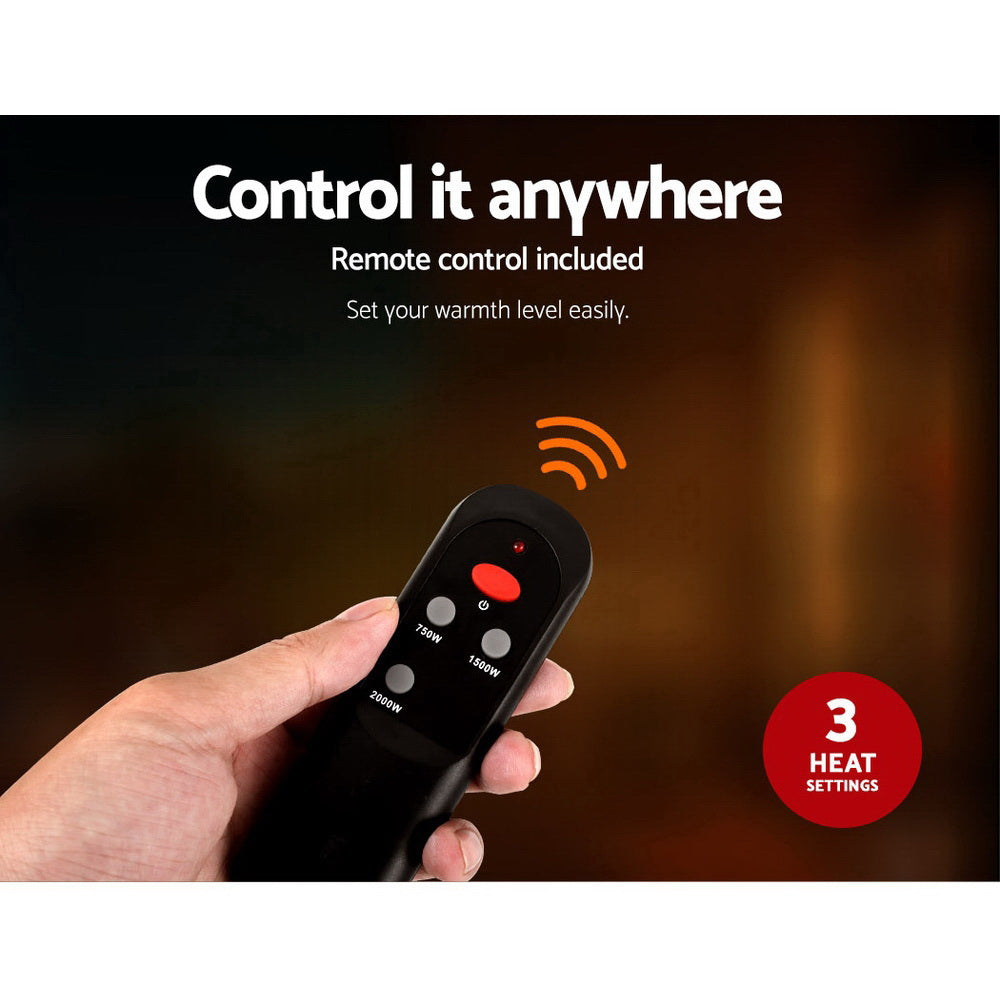 Devanti Electric Strip Heater Infrared Radiant Heaters 2000W - VogueDecor.au