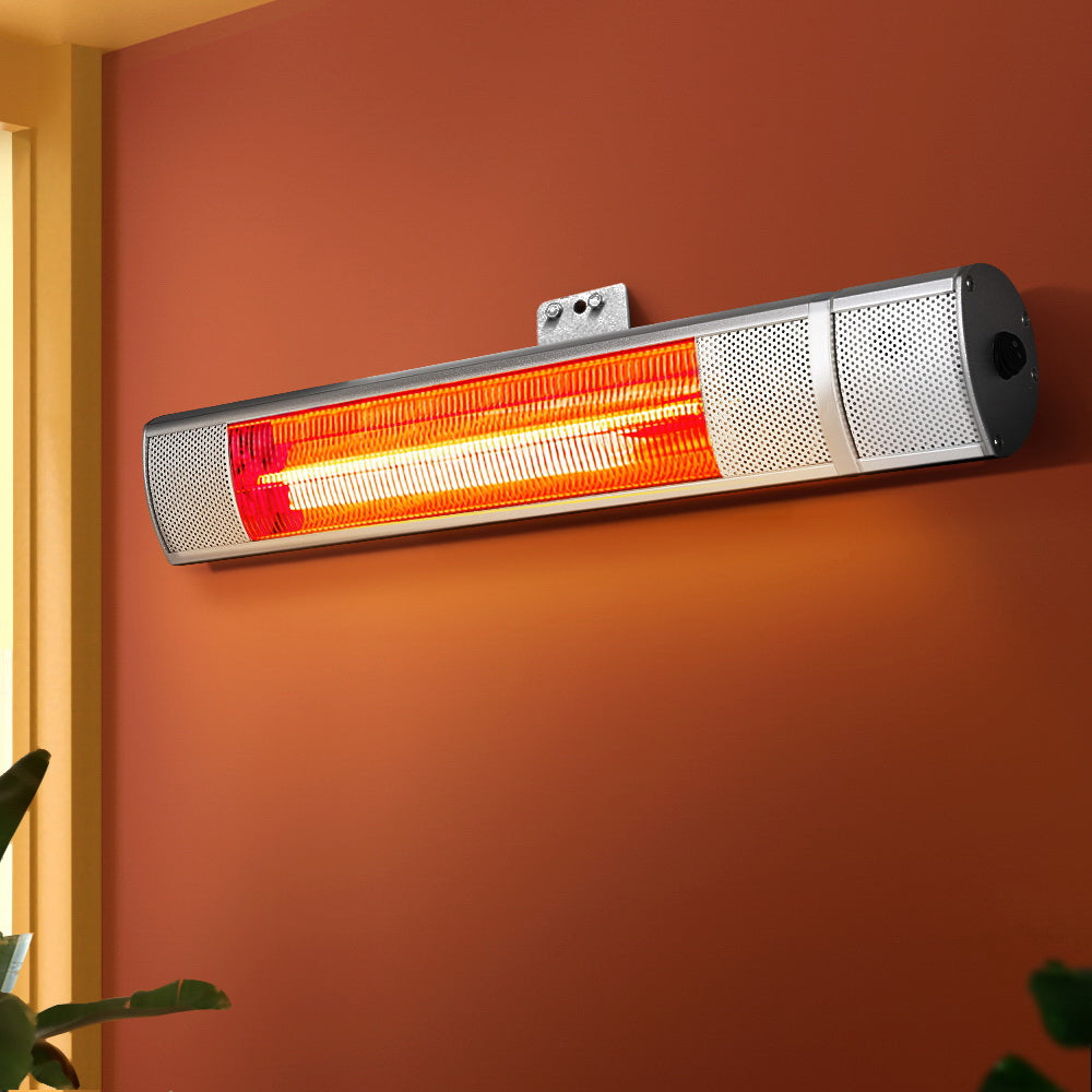 Devanti Electric Strip Heater Infrared Radiant Heaters 2000W - VogueDecor.au