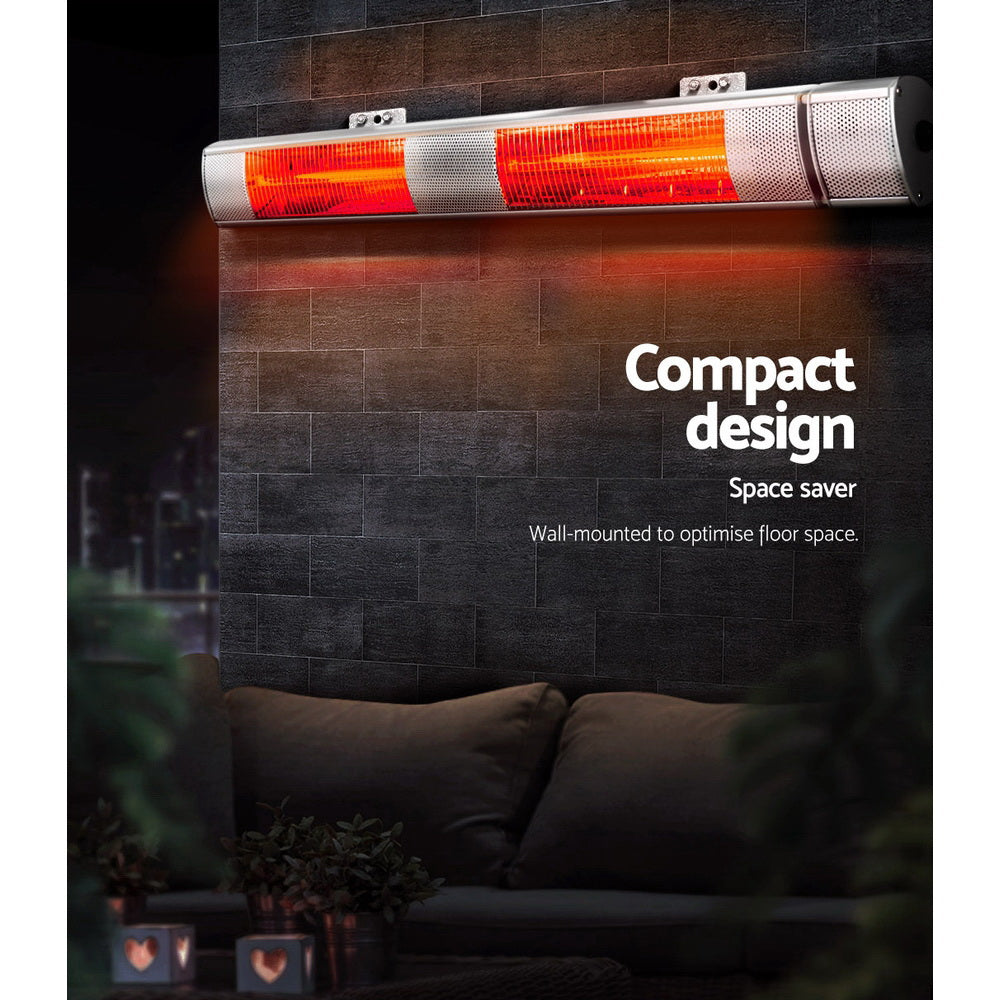 Devanti Electric Strip Heater Infrared Radiant Heaters 3000W - VogueDecor.au