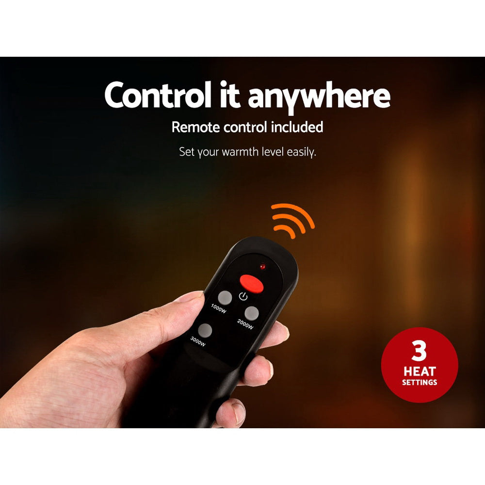 Devanti Electric Strip Heater Infrared Radiant Heaters 3000W - VogueDecor.au