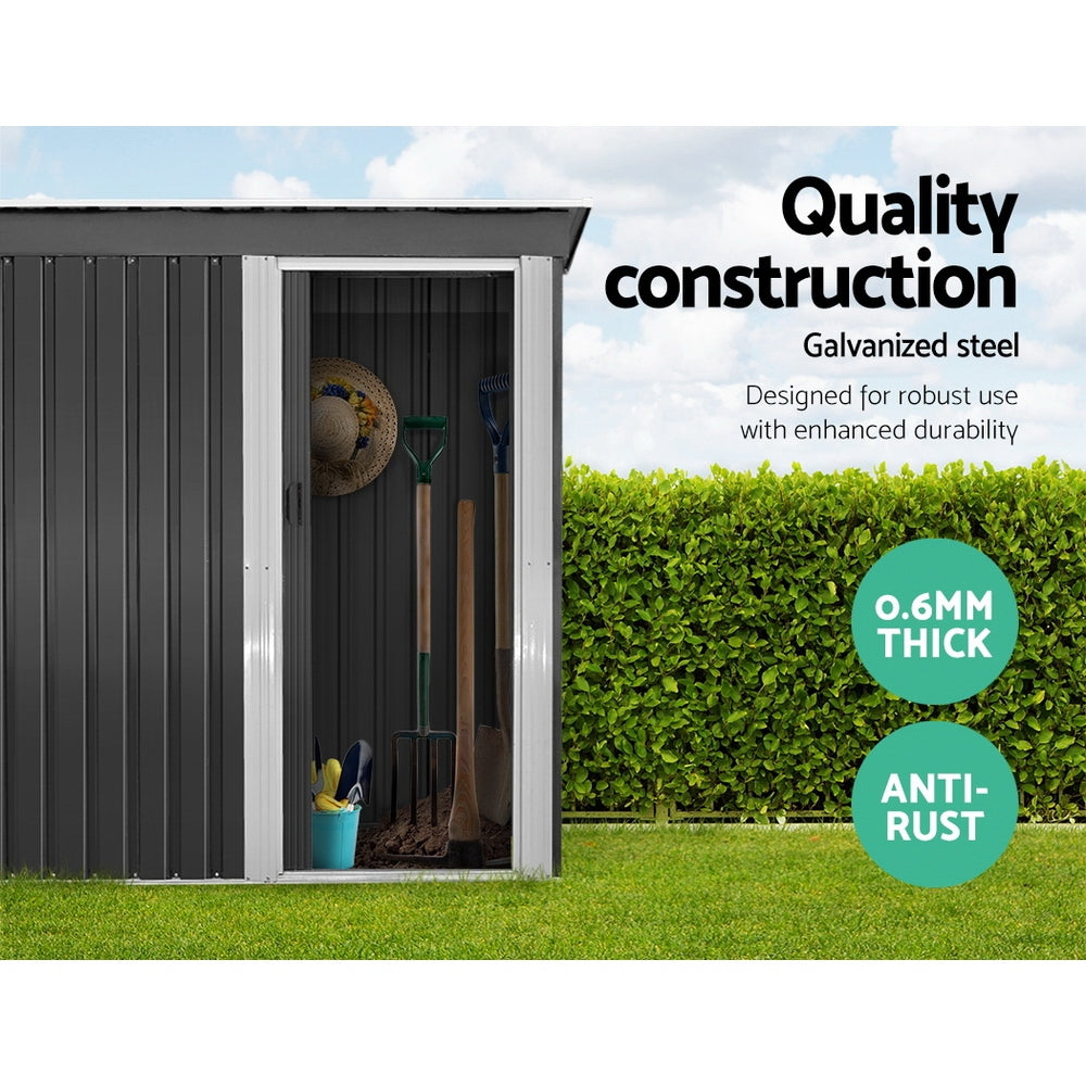 Giantz Garden Shed 1.62x0.86M Sheds Outdoor Storage Tool Workshop House Shelter Sliding Door - VogueDecor.au