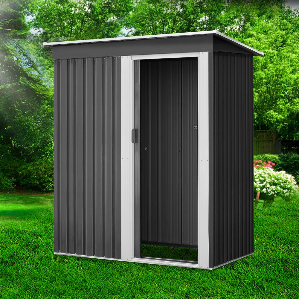 Giantz Garden Shed 1.62x0.86M Sheds Outdoor Storage Tool Workshop House Shelter Sliding Door - VogueDecor.au