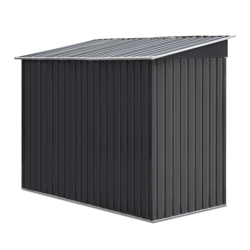 Giantz Garden Shed 2.38x1.31M Sheds Outdoor Storage Tool Metal Workshop Shelter Sliding Door - VogueDecor.au