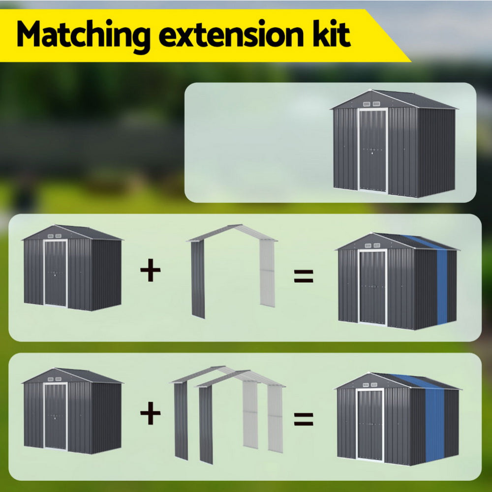 Giantz Garden Shed Extension Kit Outdoor Storage Tool Sheds Workshop House Shelter - VogueDecor.au
