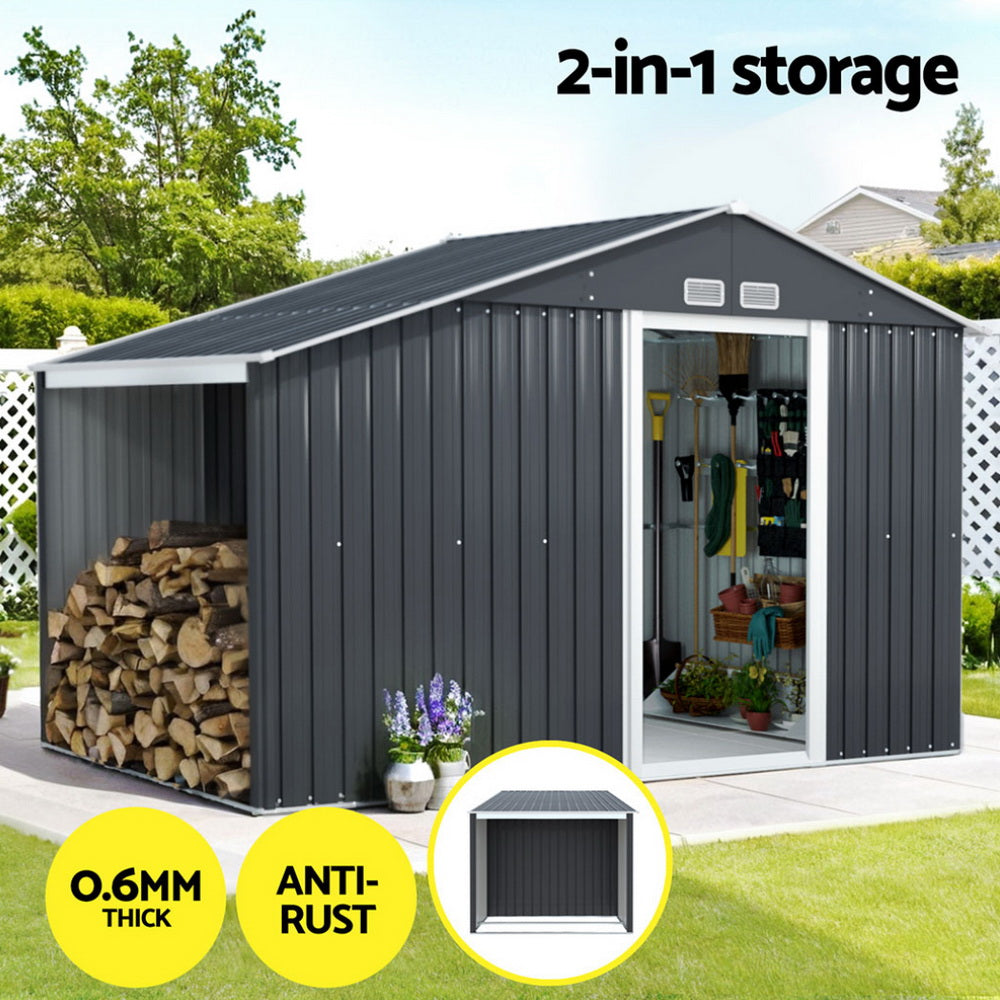 Giantz Garden Shed 3.22x1.96M Outdoor Storage Tool Workshop House Shelter - VogueDecor.au