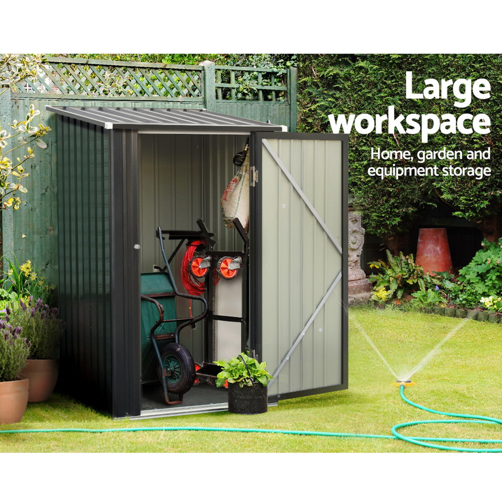 Giantz Garden Shed 0.99x1.04M Sheds Outdoor Tool Storage Workshop House Steel - VogueDecor.au