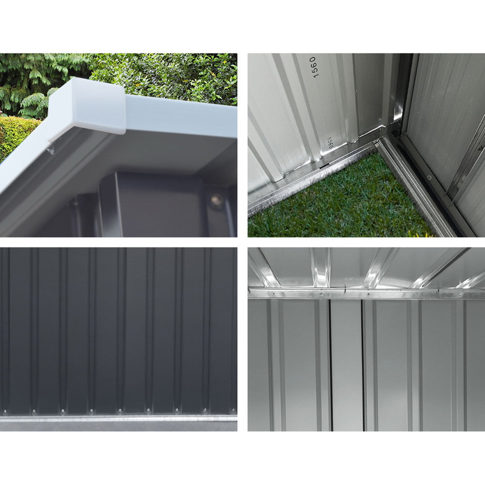 Giantz Garden Shed 0.99x1.04M Sheds Outdoor Tool Storage Workshop House Steel - VogueDecor.au