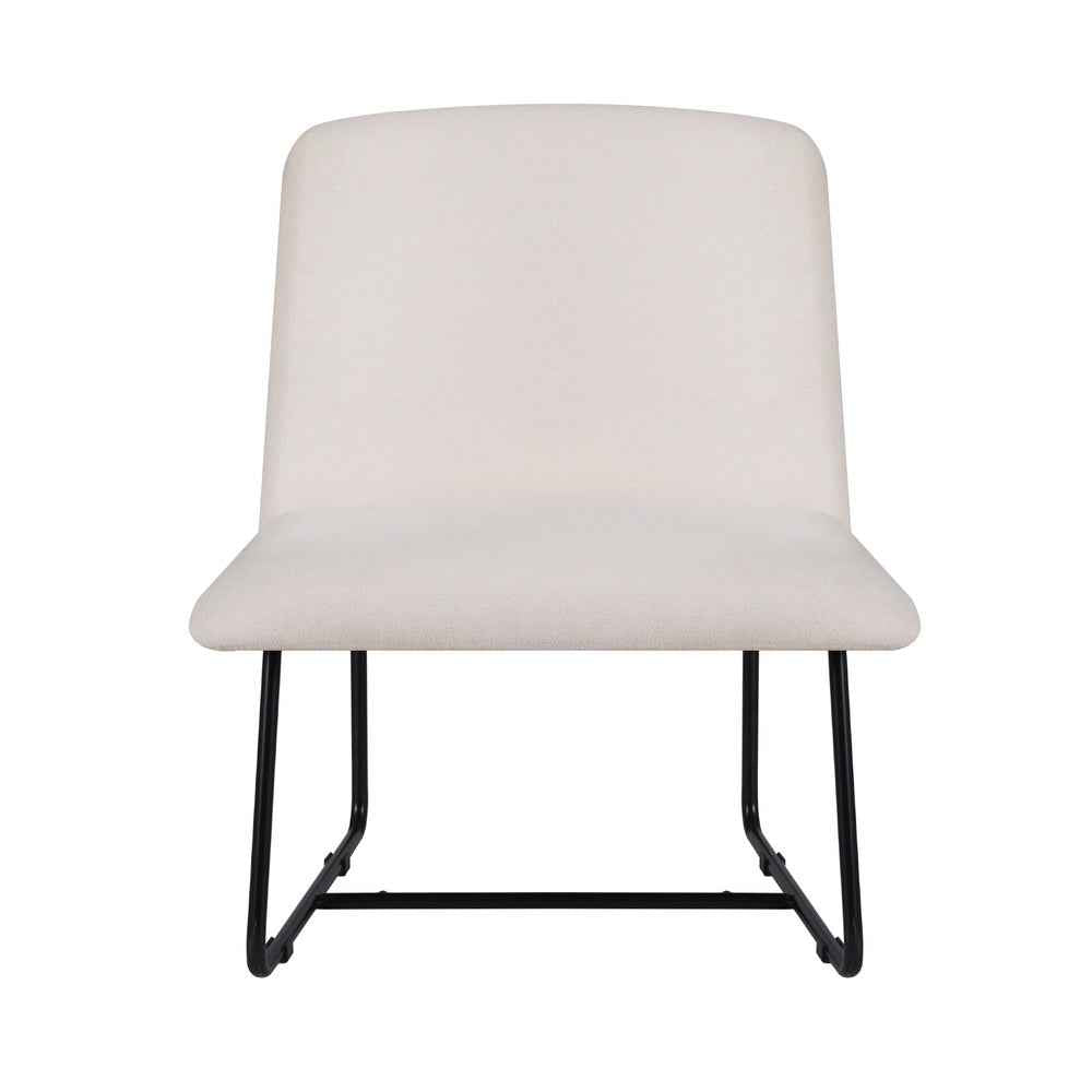 Artiss Accent Chair Armchair Cross Leg Beige - VogueDecor.au