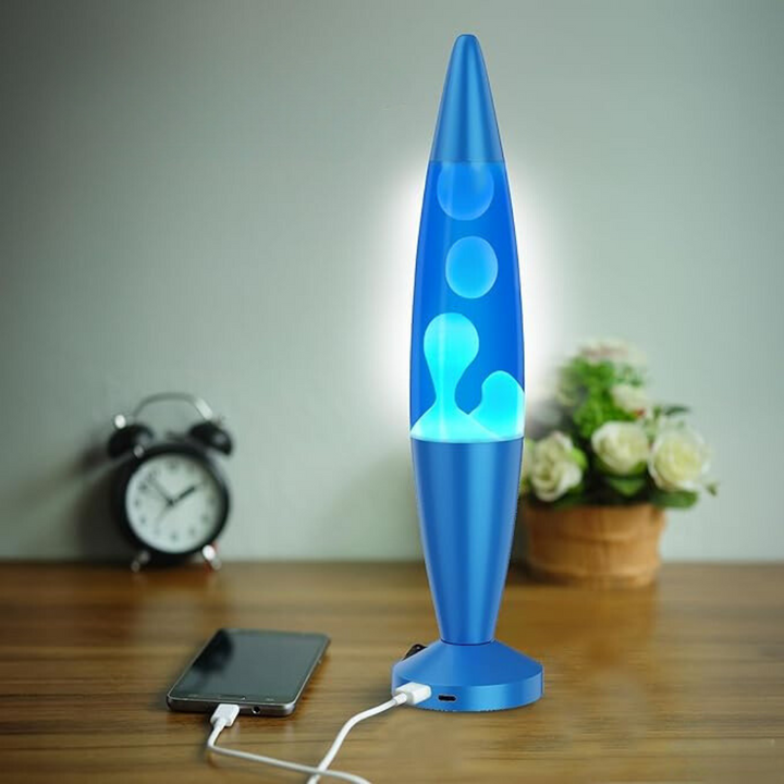 Blue/Blue/Blue Metallic Peace Motion Lamp