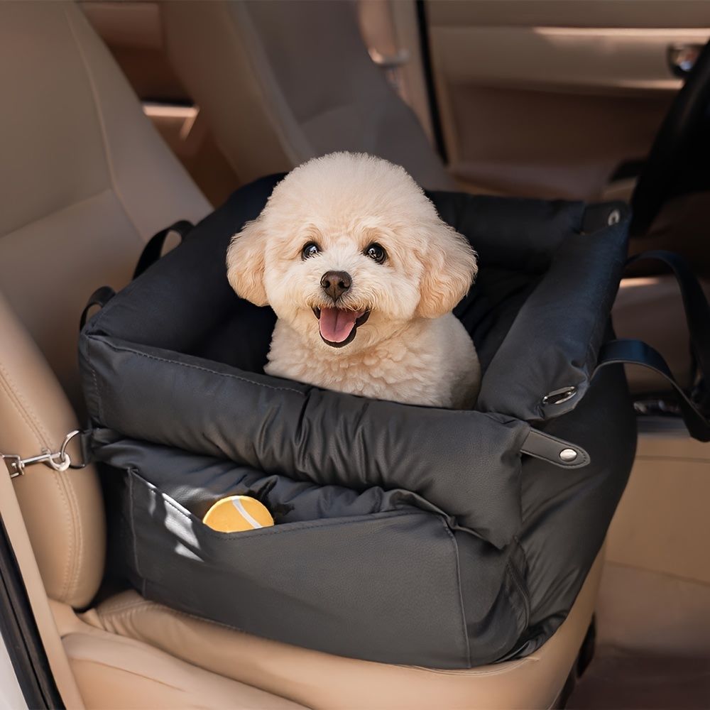 Black Green Blue Black car dog seat, dog travel, pet car accessories, dog safety in car, Australian pet products, dog car seat, portable dog bed, road trip with dog
