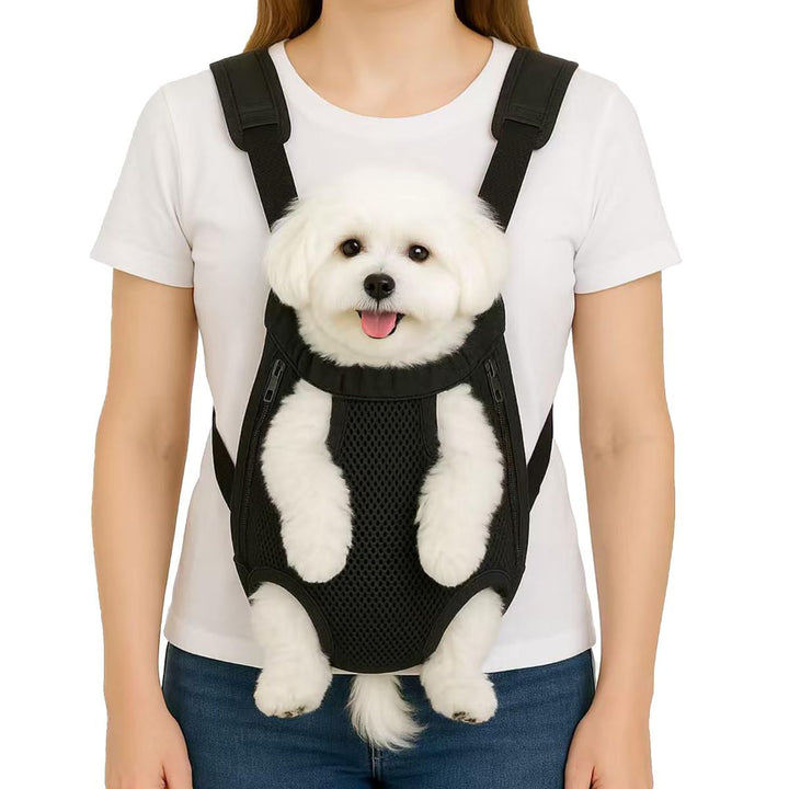 Dog Carrier Backpack Small Dog Carrier Pet Carrier Hands-Free Dog Carrier - Black / XL