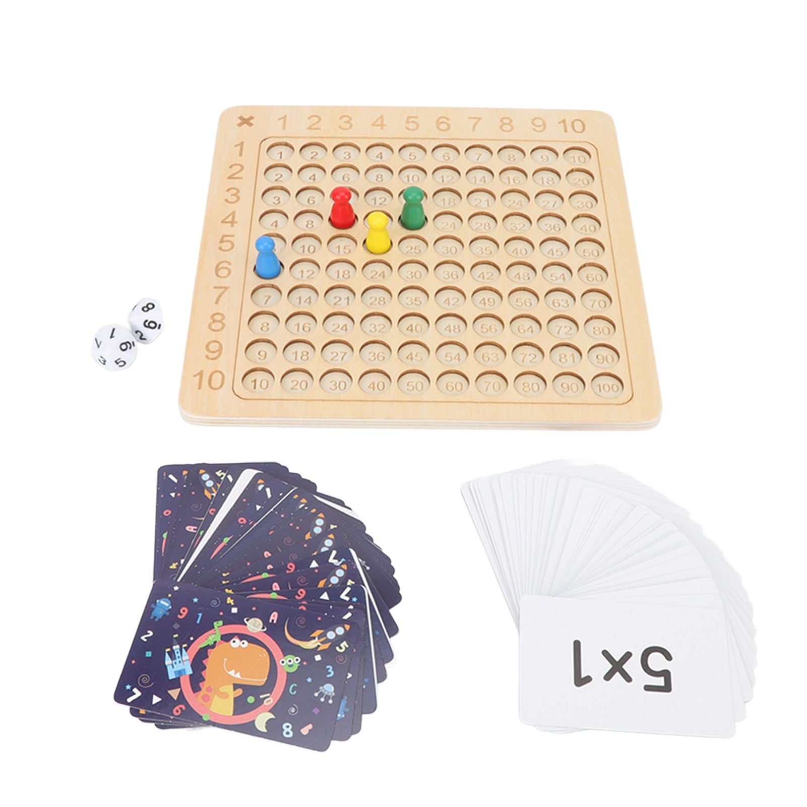 Math Multiplication Board Children Montessori Counting Educational Toys Wooden Multiplication Table Board Game