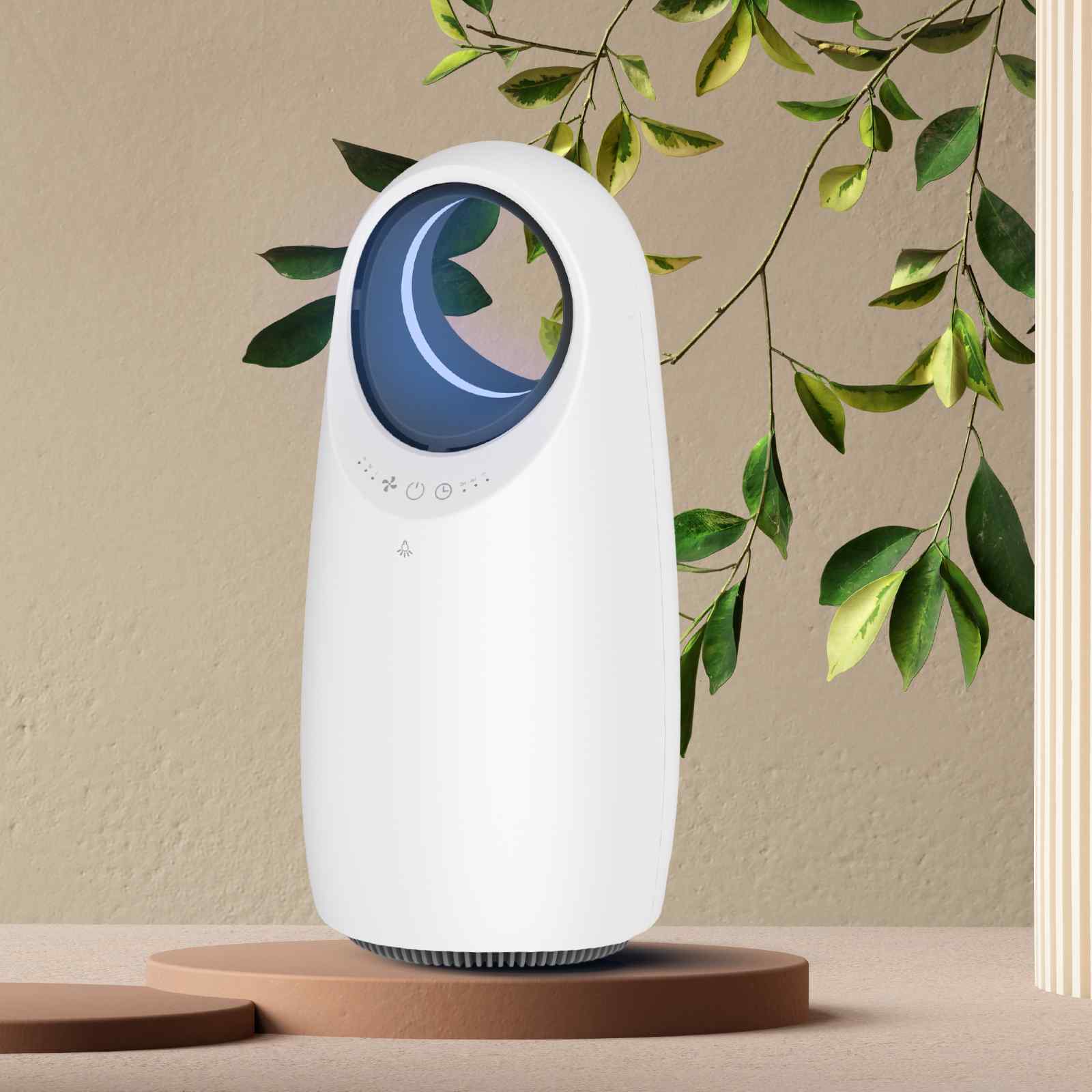 MyGenie Ultra Quiet Eco Flow Air Purifier WI-FI Control HEPA Filter White - VogueDecor.au