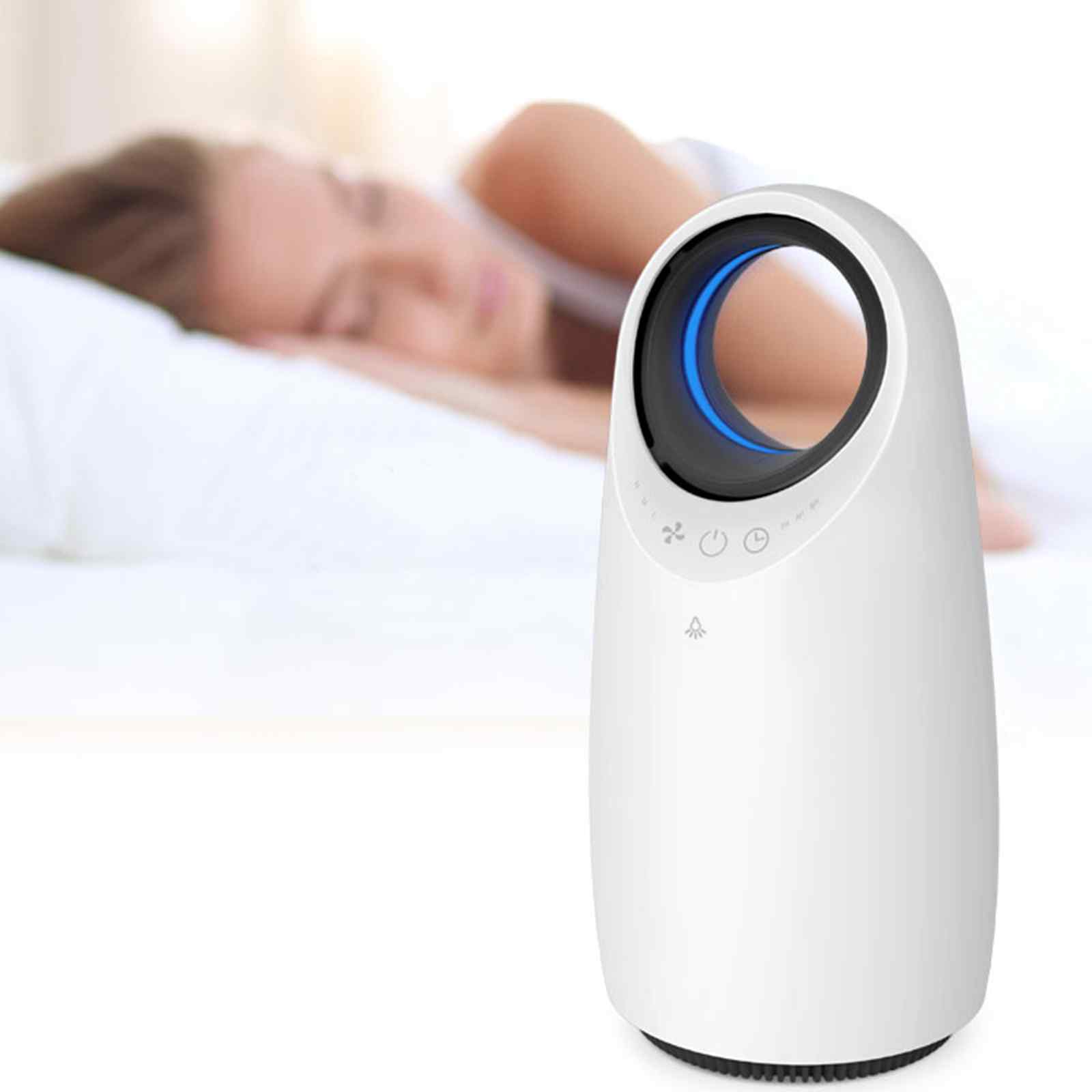 MyGenie Ultra Quiet Eco Flow Air Purifier WI-FI Control HEPA Filter White - VogueDecor.au