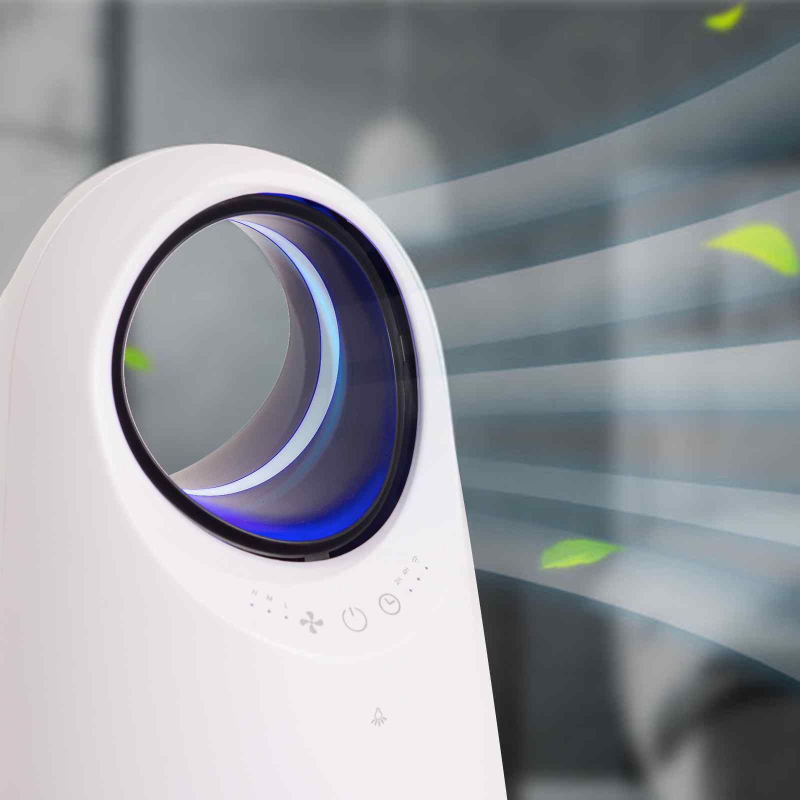 MyGenie Ultra Quiet Eco Flow Air Purifier WI-FI Control HEPA Filter White - VogueDecor.au