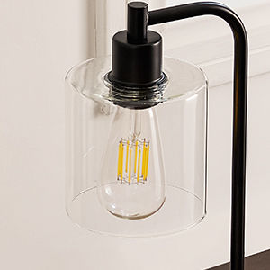 2x Pack Industrial Table Lamp with 2 USB Port for Bedside Nightstand Desk and Living Room Office (Bulb not Included) - VogueDecor.au