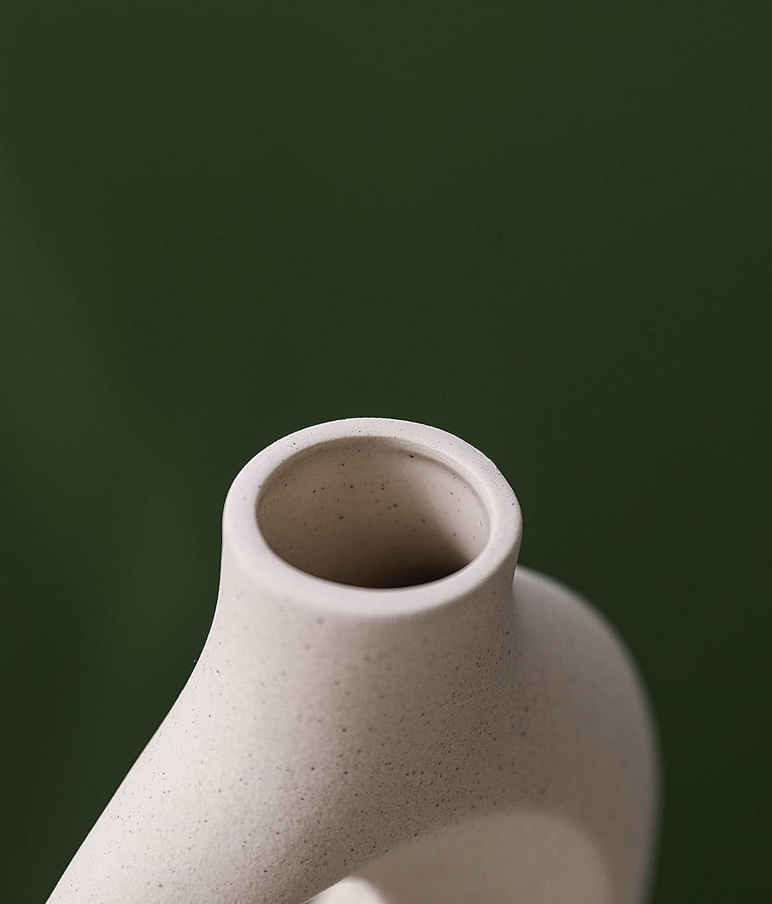 Ceramic Set of 2 Creative White Vases for Home Decor - VogueDecor.au
