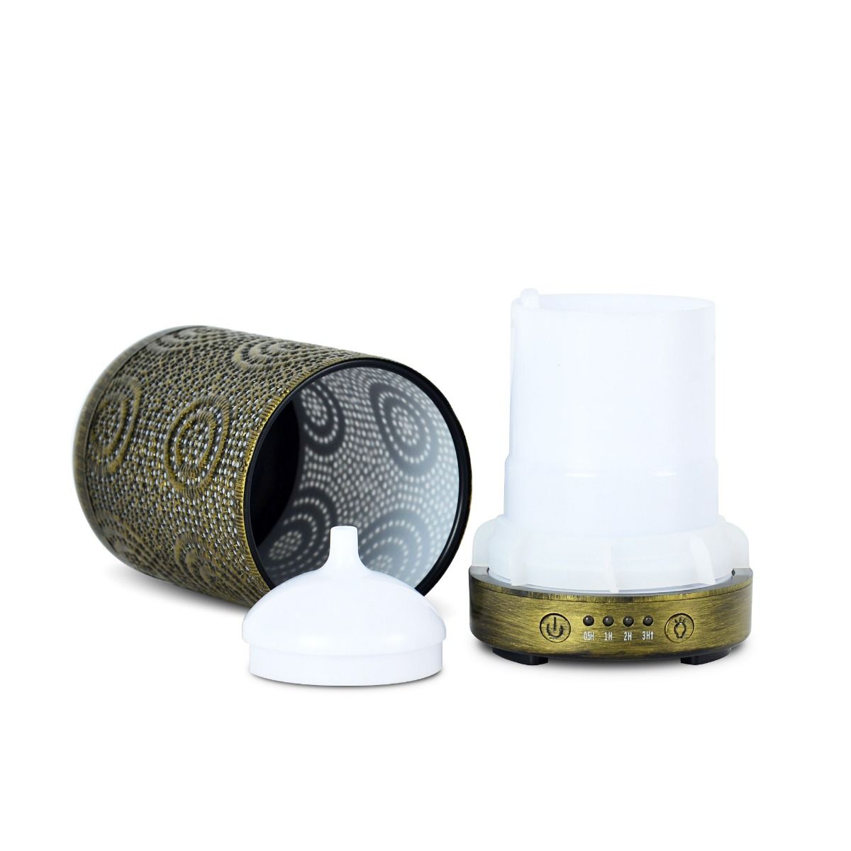 activiva 100ml Metal Essential Oil and Aroma Diffuser-Vintage Gold - VogueDecor.au
