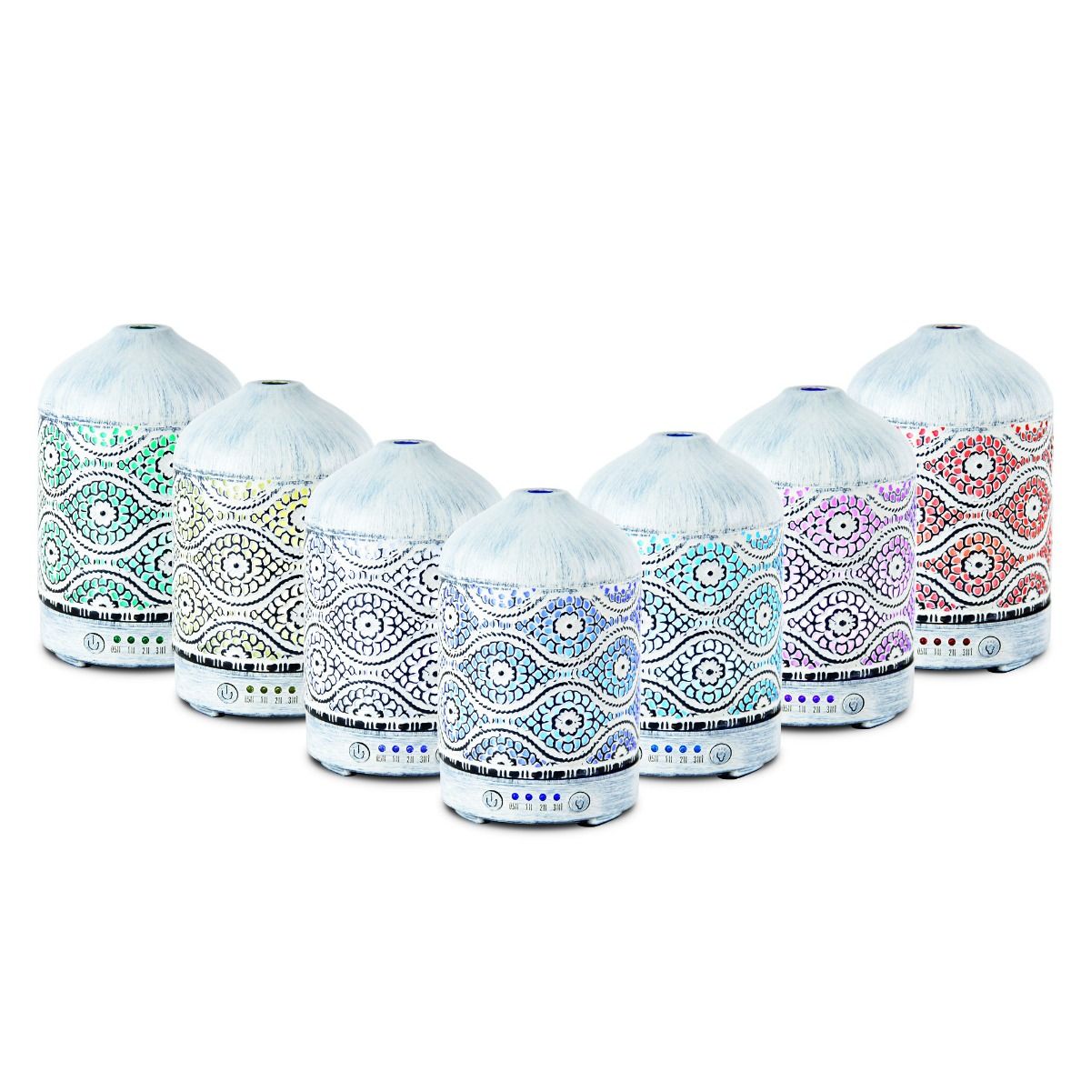 activiva 100ml Metal Essential Oil and Aroma Diffuser-Vintage White - VogueDecor.au