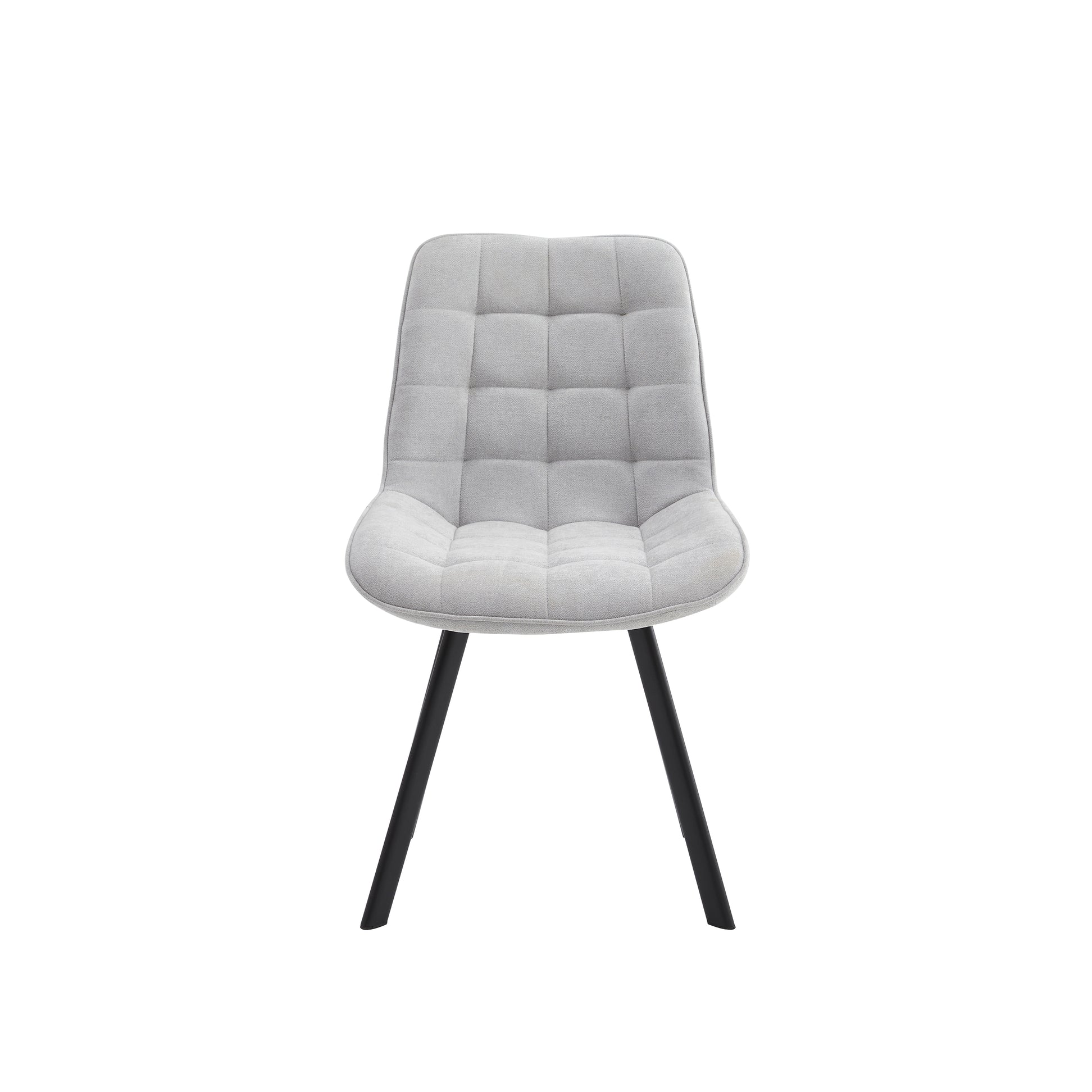 4PCS Neo Softy Light Grey Fabric Dining Chairs - VogueDecor.au