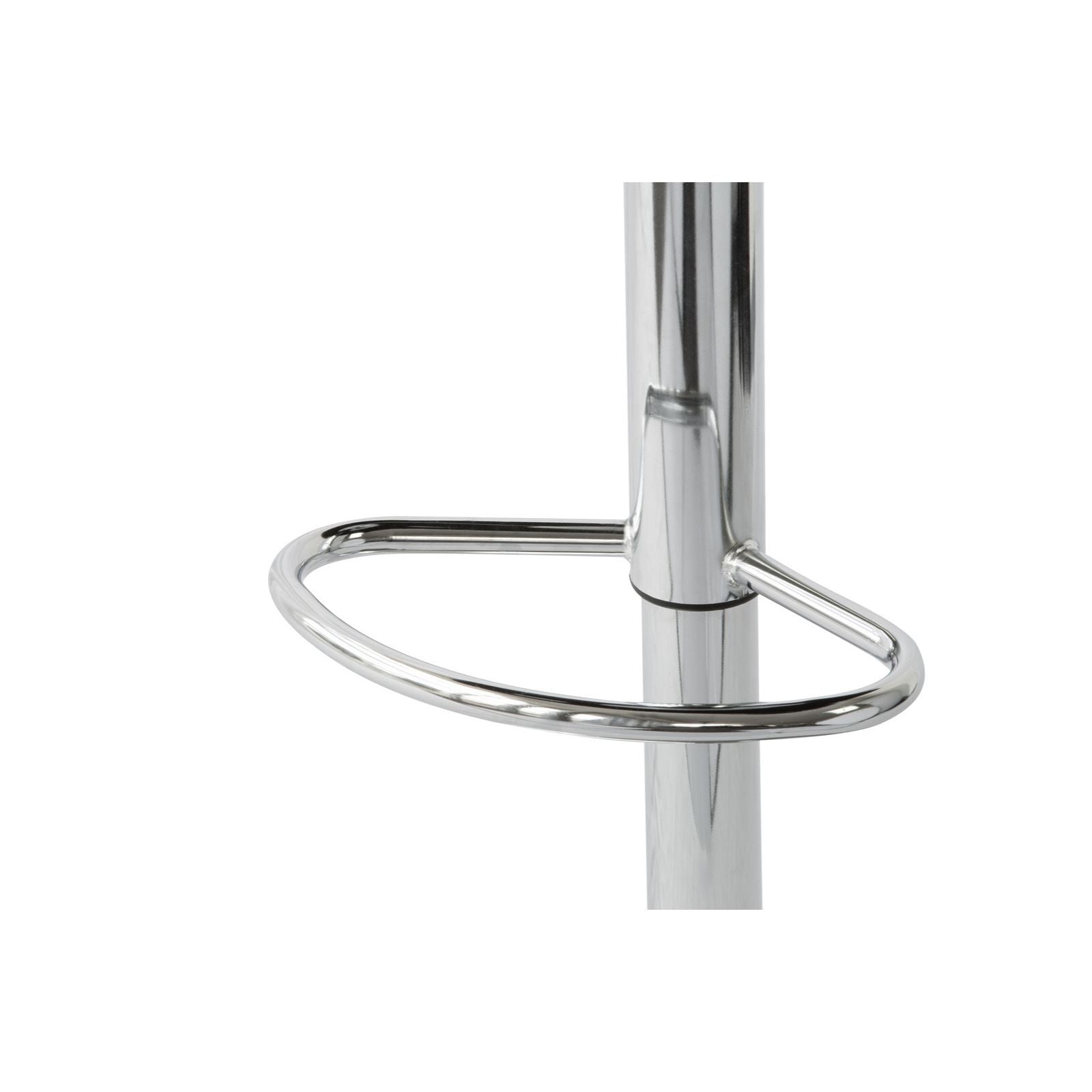 2 Diamond Style Padded Leather Barstools (Black) w/ Adjustable Height - VogueDecor.au