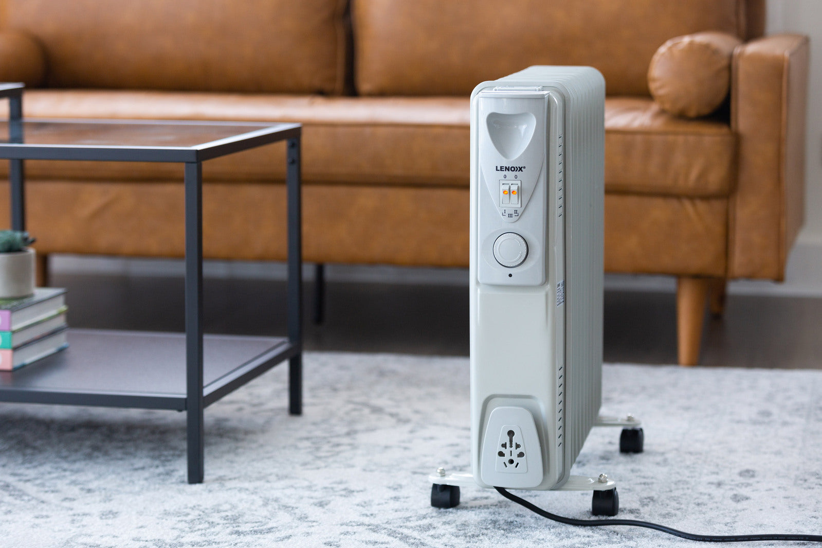 11-Fin Oil Column Heater 2400W w/ 3 Heat Settings & Wheels - VogueDecor.au