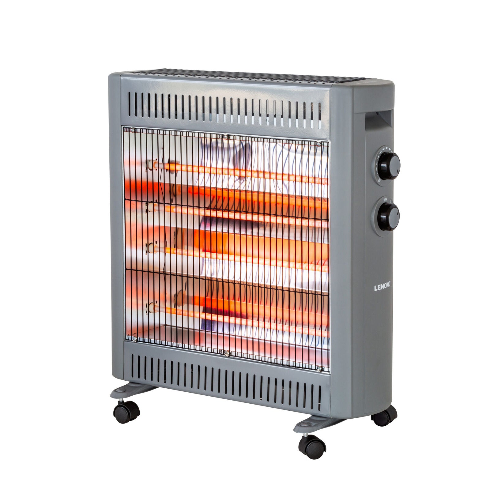 2200W Quartz Infrared Radiant Heater with Adjustable Thermostat and 2 Power Settings - VogueDecor.au