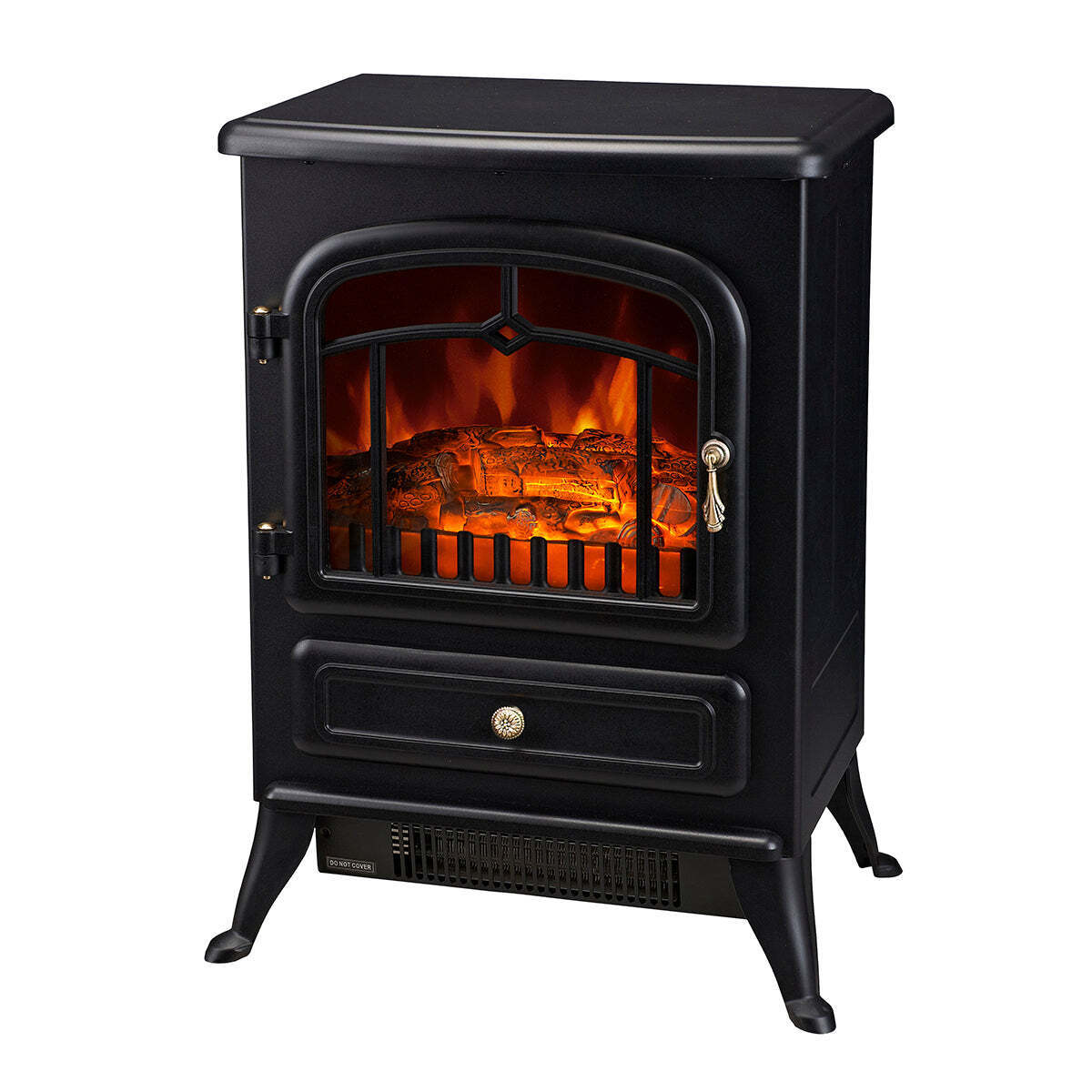 Electric Fireplace Heater w/ Real Flame Effect & 2 Heat Settings - VogueDecor.au