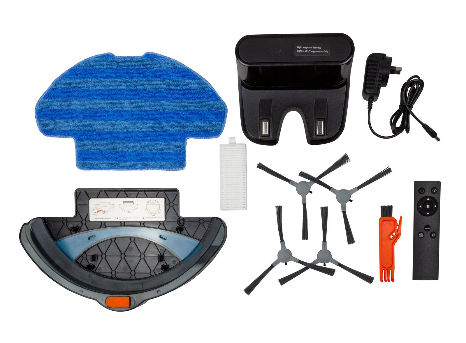 Smart Robot Vacuum Cleaner w/ 3-in-1 HEPA & Mopping Pad (Black) - VogueDecor.au