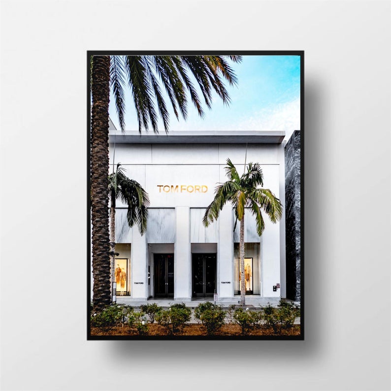 Wall Art 60cmx90cm Fashion Store Black Frame Canvas - VogueDecor.au