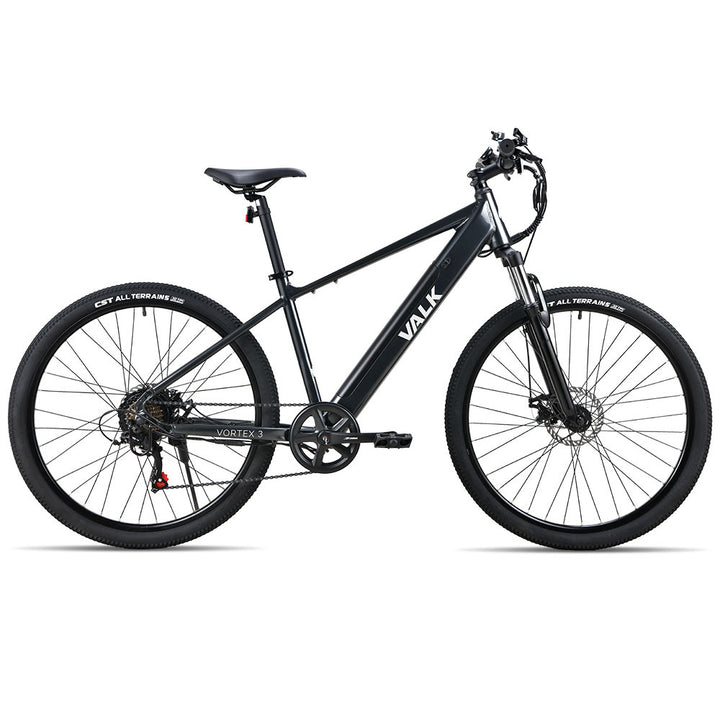 VALK Vortex 3 Electric Bike, Medium Frame Mountain ebike, Gunmetal Grey