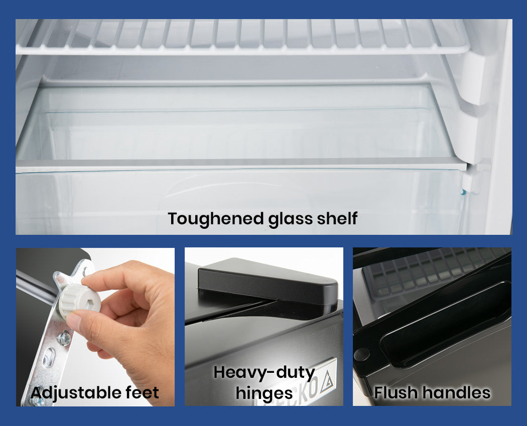 GECKO 95L Portable Upright Fridge Refrigerator 12V/24V/240V Caravan Motorhome - VogueDecor.au