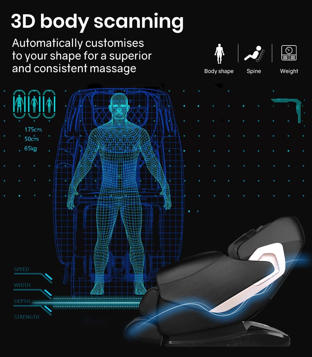 FORTIA Electric Massage Chair Full Body Shiatsu Recliner Zero Gravity Heating Massager, Remote Control