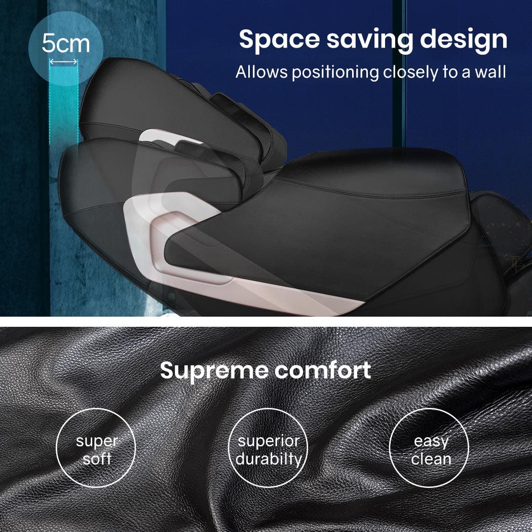 FORTIA Electric Massage Chair Full Body Shiatsu Recliner Zero Gravity Heating Massager, Remote Control