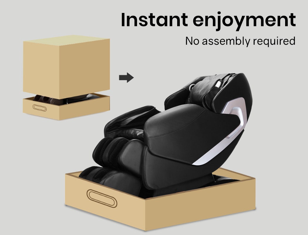 FORTIA Electric Massage Chair Full Body Shiatsu Recliner Zero Gravity Heating Massager, Remote Control