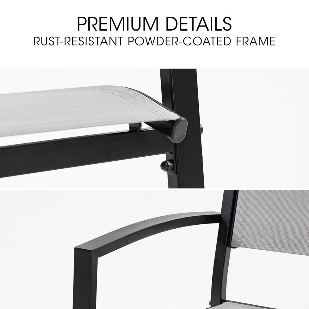 FORTIA 7pc Outdoor Dining Furniture Set, Table and Chairs Setting for Outside - VogueDecor.au