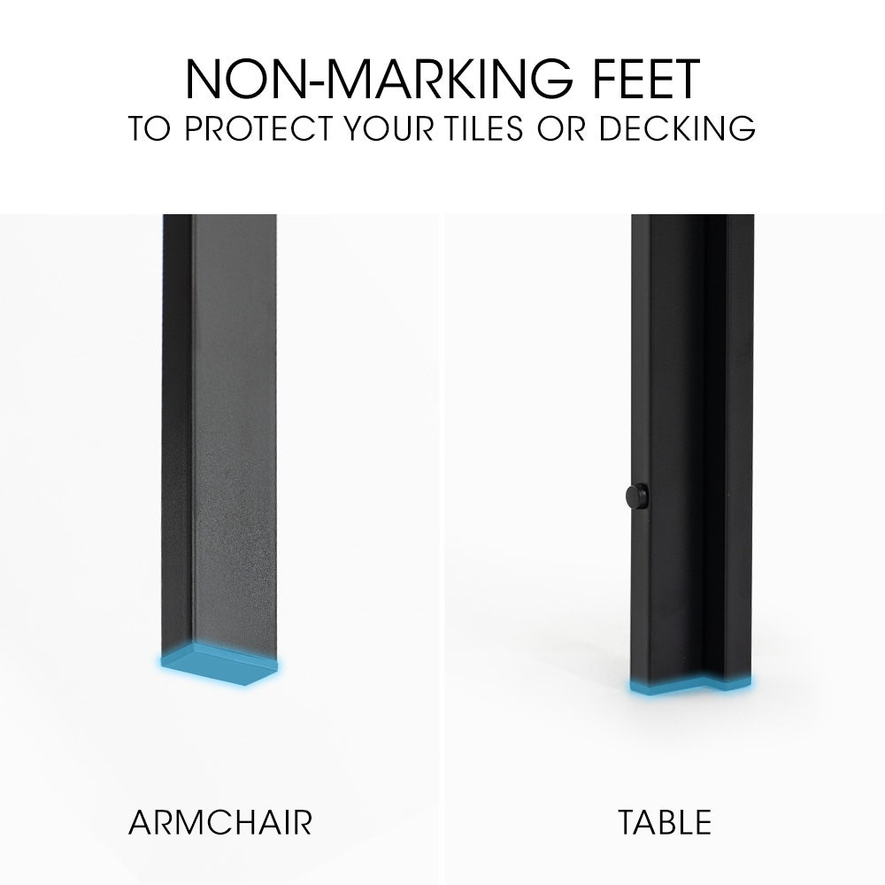 FORTIA 7pc Outdoor Dining Furniture Set, Table and Chairs Setting for Outside - VogueDecor.au