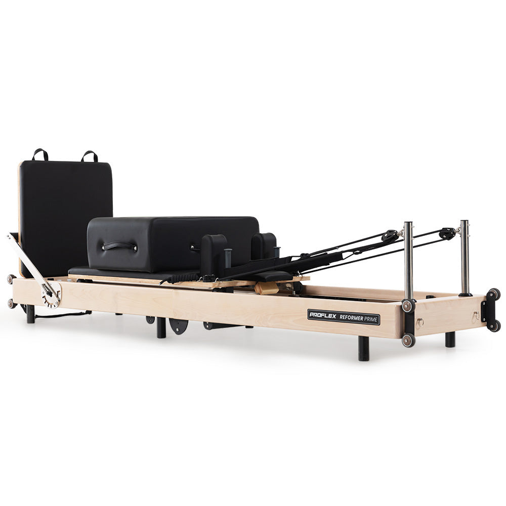 PROFLEX Wooden Pilates Reformer Machine, Stretch Bed with box and jump board accessories - VogueDecor.au