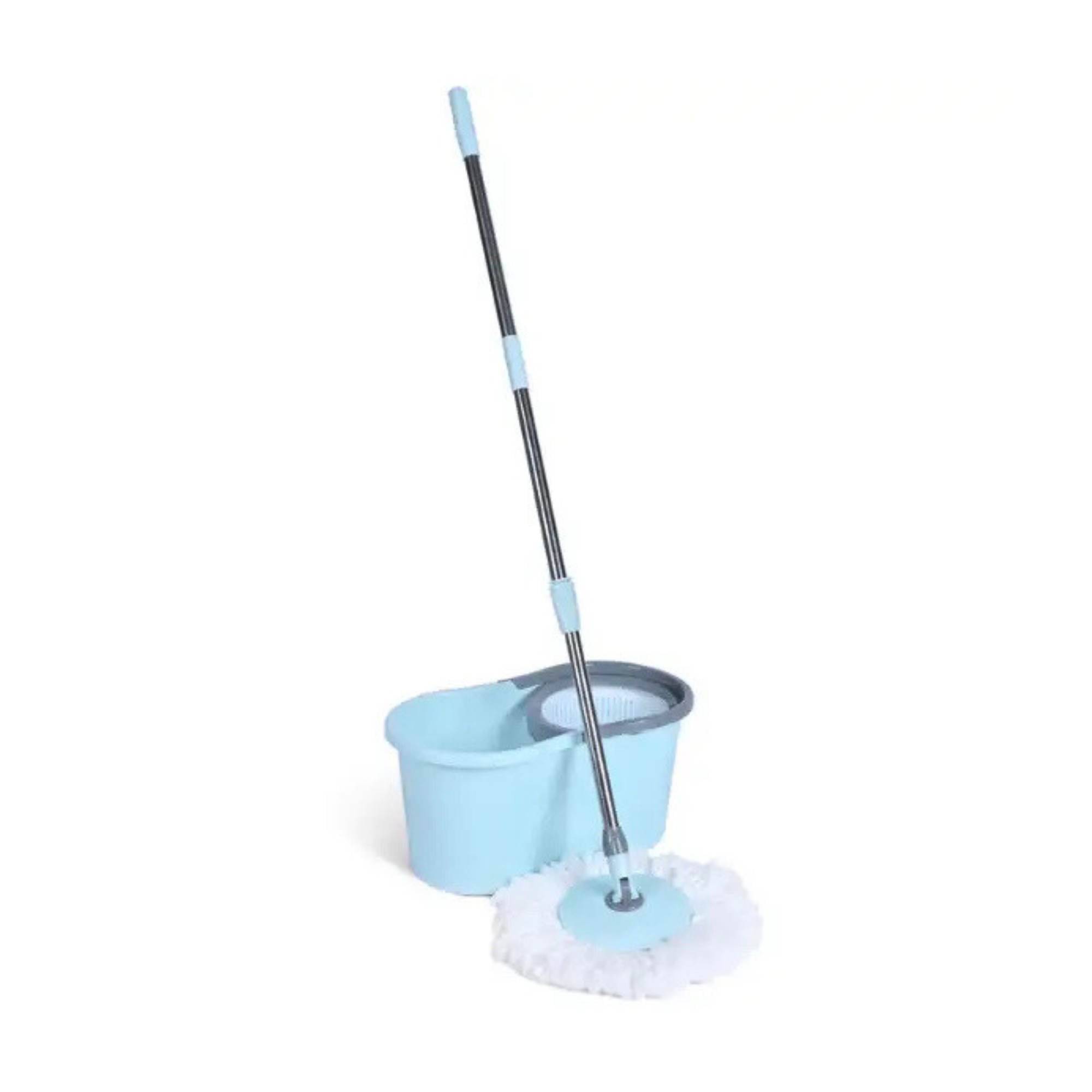 Kitchee Spin Mop & Bucket Set – Microfibre Pad, Telescopic Handle, 10L Capacity - VogueDecor.au