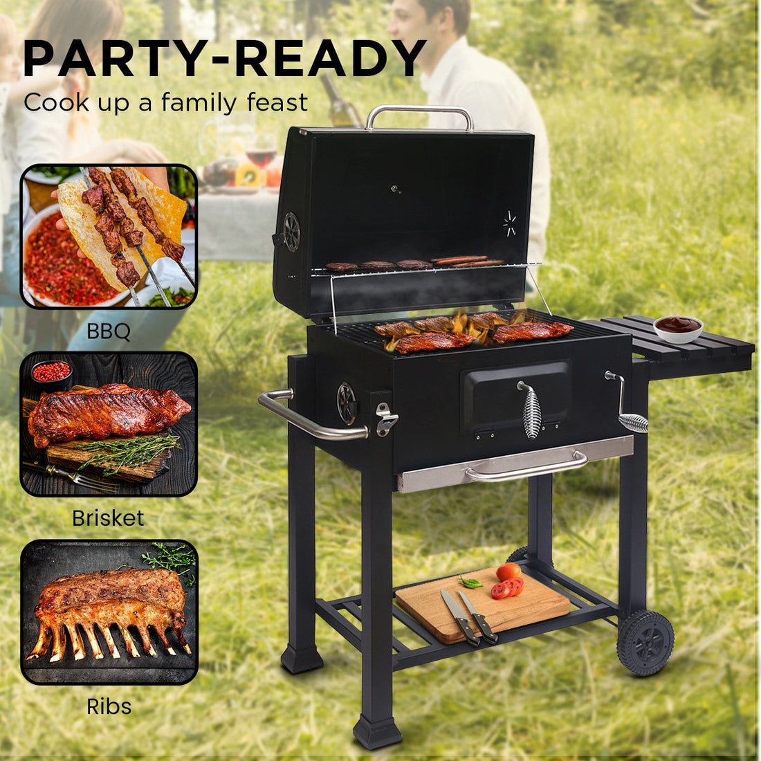 Wallaroo Square Outdoor Barbecue Grill BBQ - VogueDecor.au