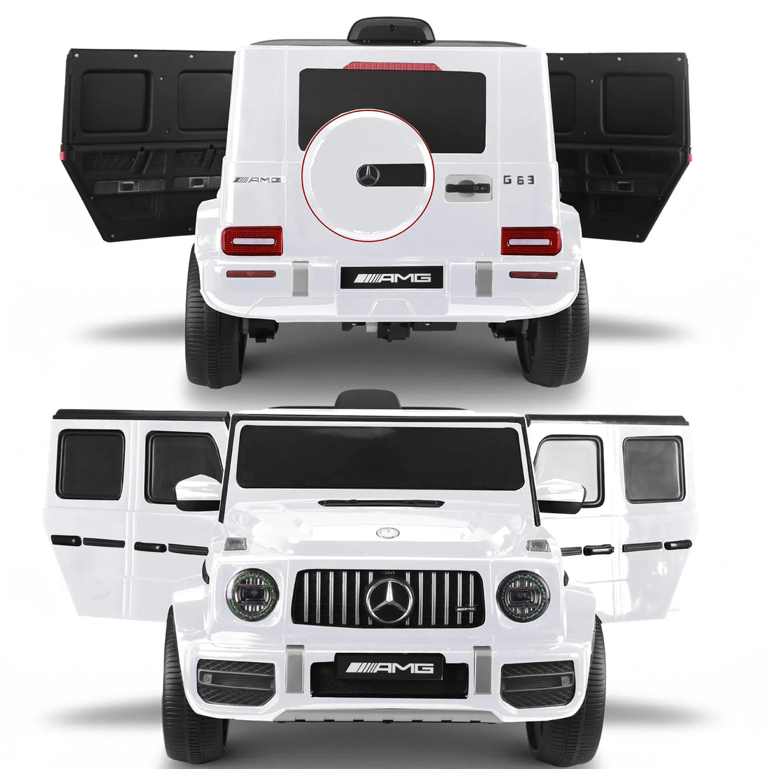 Kahuna Mercedes Benz AMG G63 Kids Electric Ride On Car w/ Remote Control - White