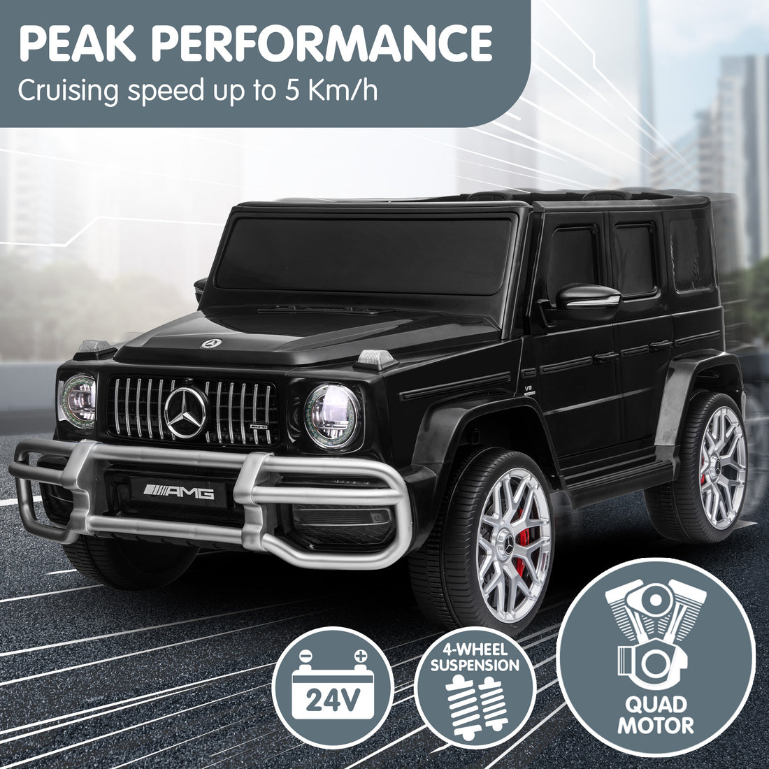 Kahuna Mercedes Benz AMG G63 Kids Electric Two Seater Ride On Car with Remote Control