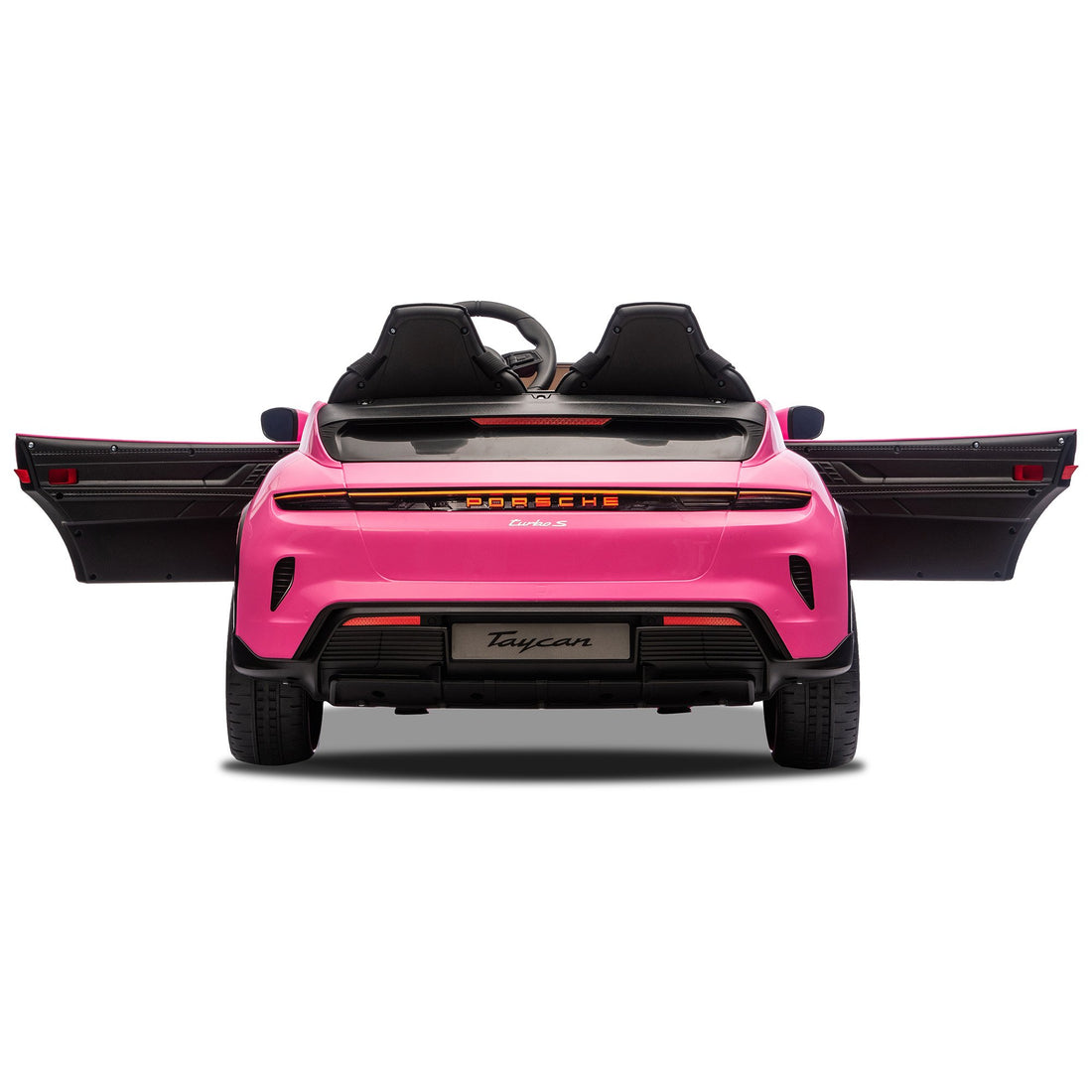 Kahuna Porsche Taycan Turbo S Kids Electric Ride On Car w/Remote Control 90W Four Wheel Suspension 2 Seater w/Seat Belt