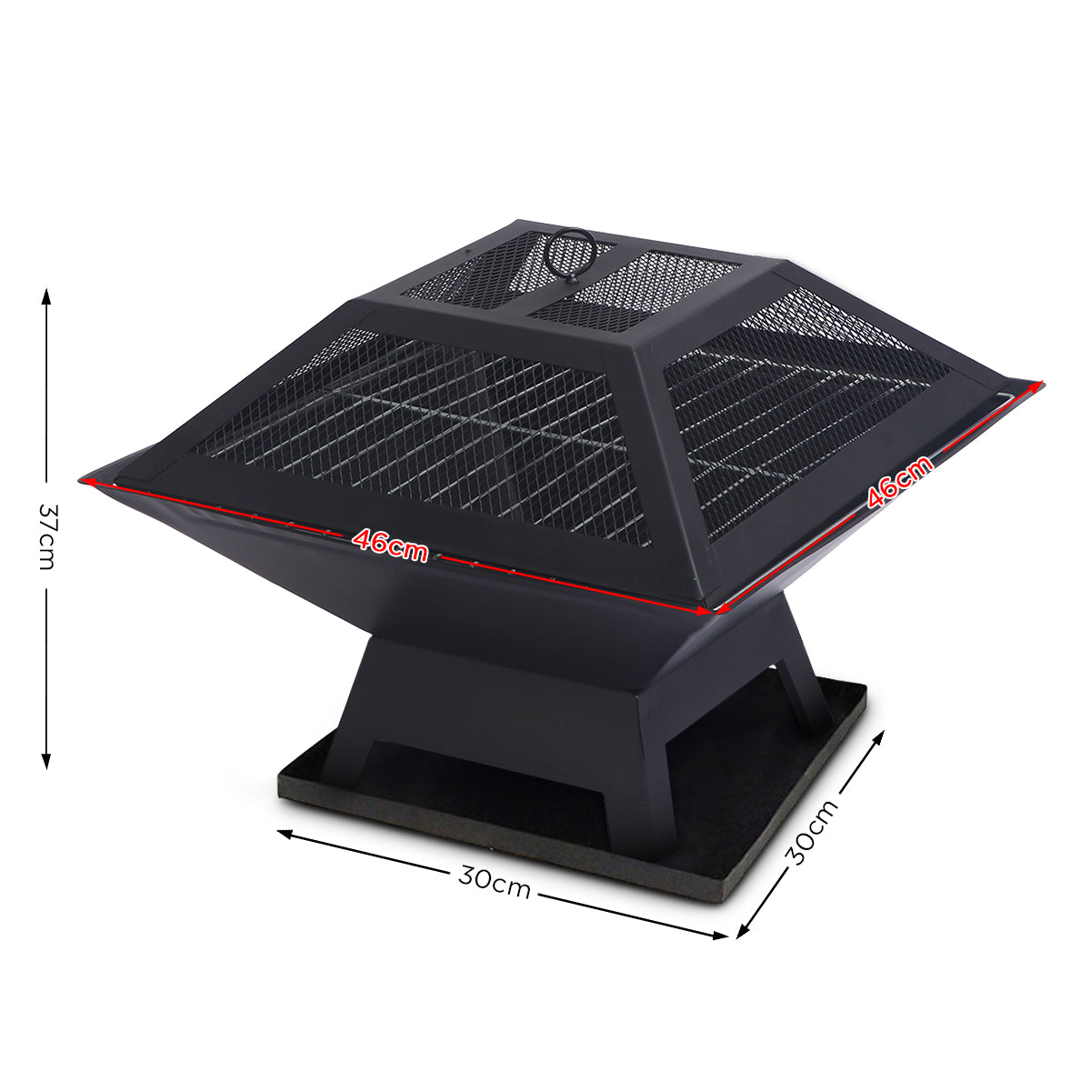 Wallaroo Portable Outdoor Fire Pit for BBQ, Grilling, Cooking, Camping - VogueDecor.au