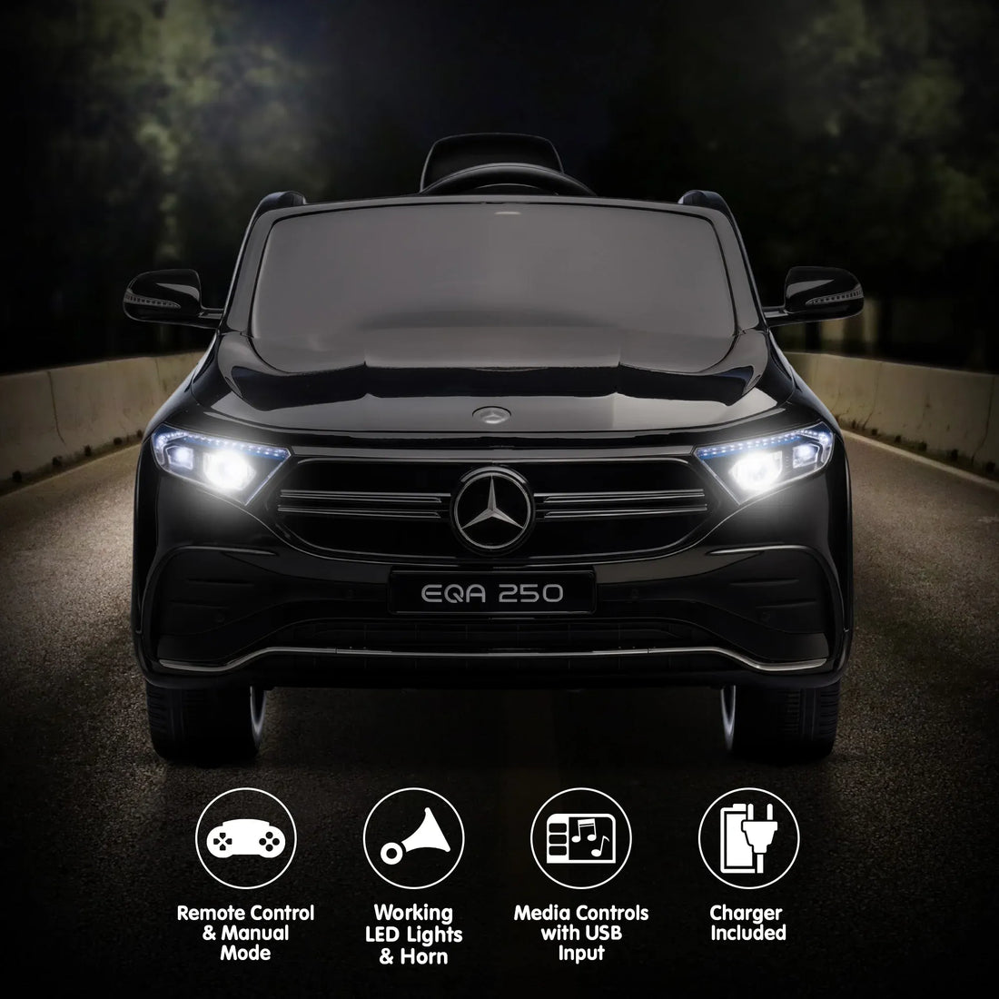 Kahuna Mercedes-Benz EQA 250 Kids 12V Electric Ride-On Car with Parental Remote Control