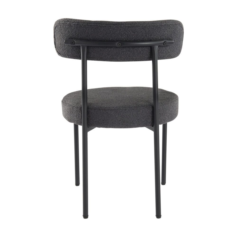 Charcoal Chic Boucle Elsa Dining Chairs - VogueDecor.au