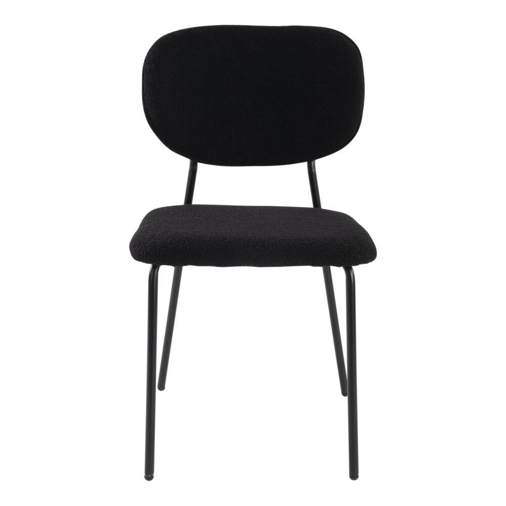 Charcoal Charm Armless Dining Chair Duo - VogueDecor.au