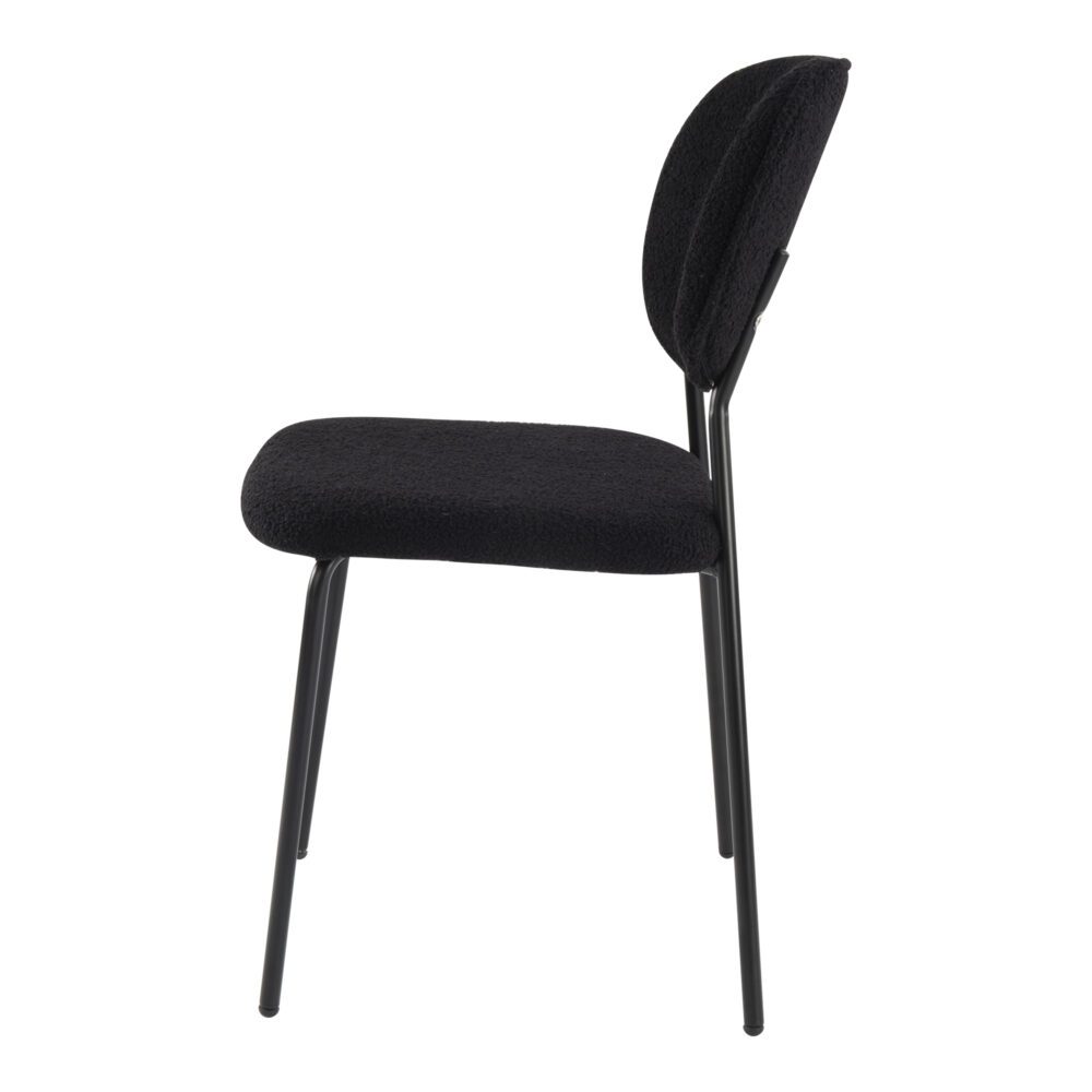 Charcoal Charm Armless Dining Chair Duo - VogueDecor.au